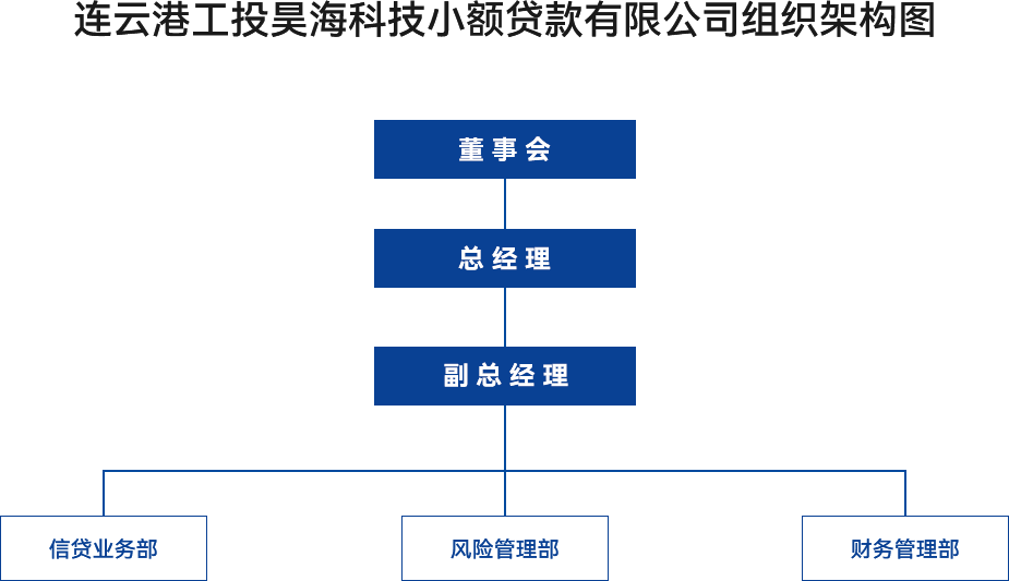 金融板塊-連云港工投昊?？萍夹☆~貸款有限公司組織架構(gòu)圖